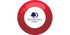DoubleTree logo over a bingo ball