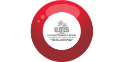 EMS logo over a bingo ball